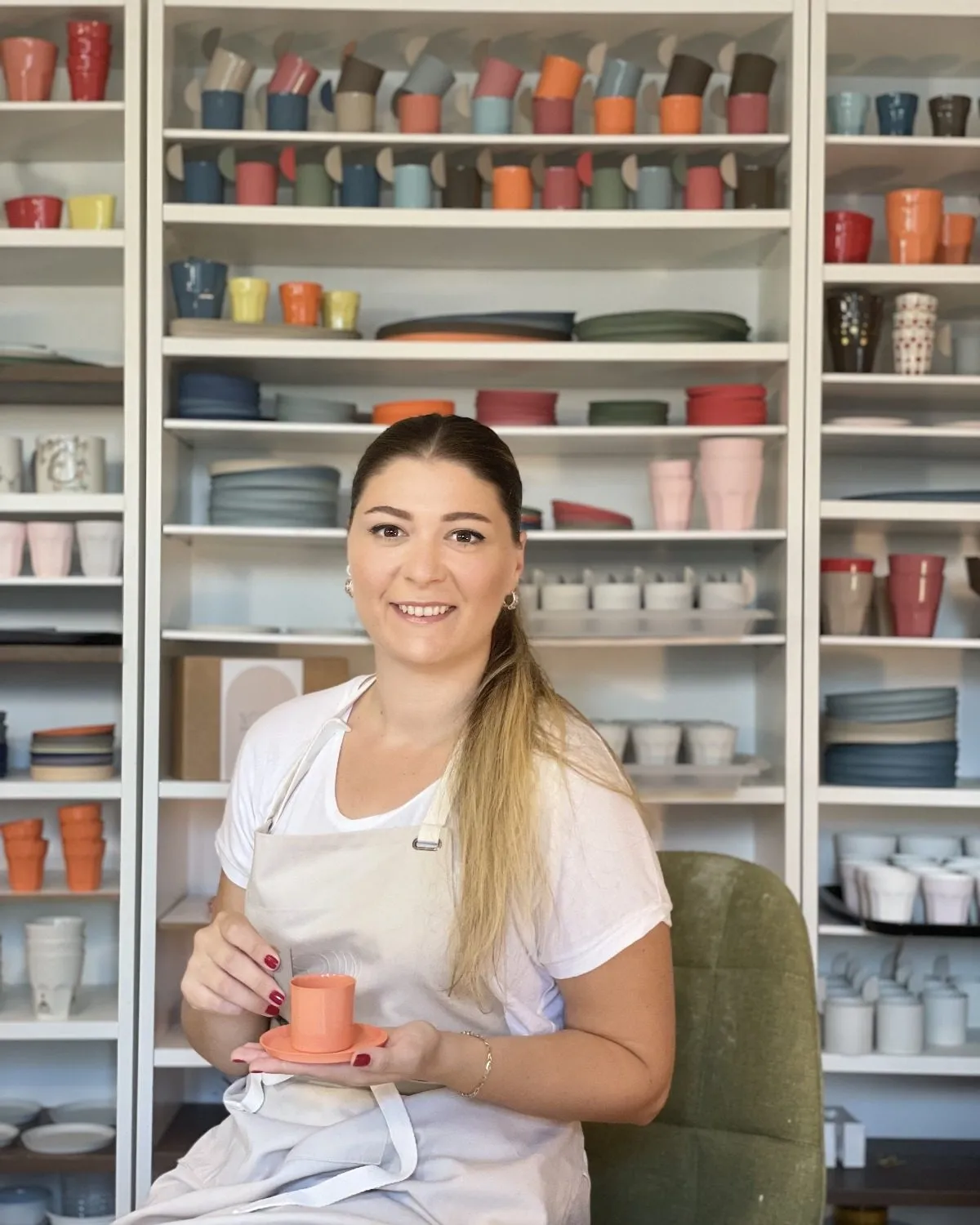 Nouin Porcelain atölyesinde porselen döküm çalışması