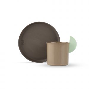 One Series Turkish Coffee Set - Açık Kahverengi